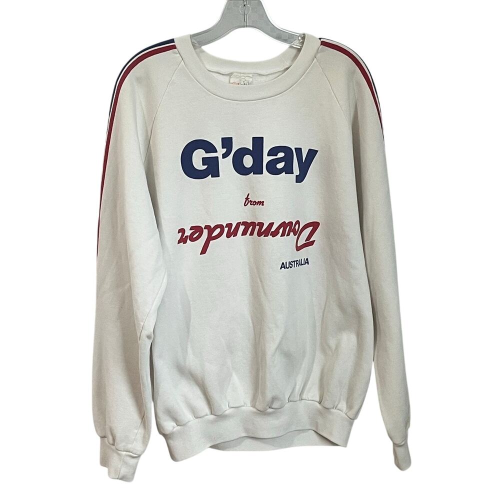 VTG 90s Future Designs “G’day from Downunder” Australia Crewneck Sweatshirt M